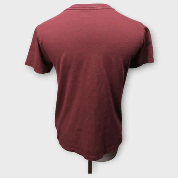 Women's Vans Off The Wall Maroon Palm Tree Shirt Size Small - Picture 4 of 7